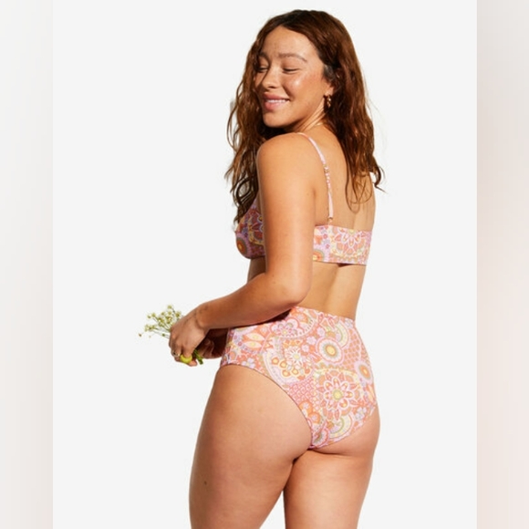 Billabong x Smiley Good Times Zoe Reversible Crop Bikini Top - Picture 3 of 14